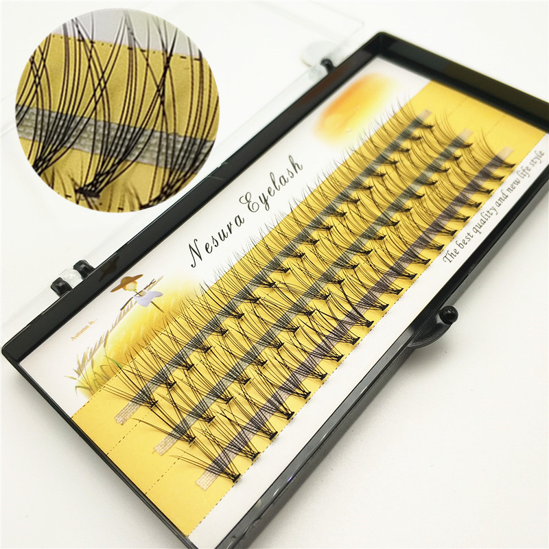 Eyelash Extension C Curl - 60 stks/partij 10D Professionele Make-Up Handgemaakte