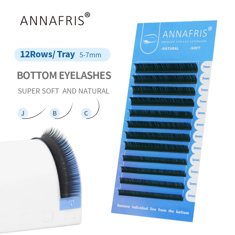 Eyelash Extension C Curl - ANNAFRIS Lagere Wimpers 5-7mm Mix Individuele