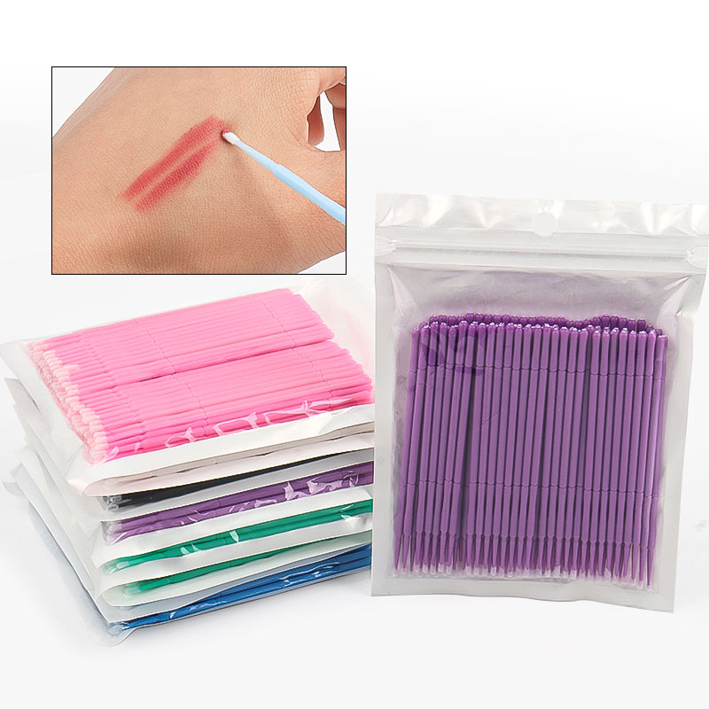 Eyelash Extension Vendor - 100 stks/zak Bamboe Wimper Extension Wattenstaafjes