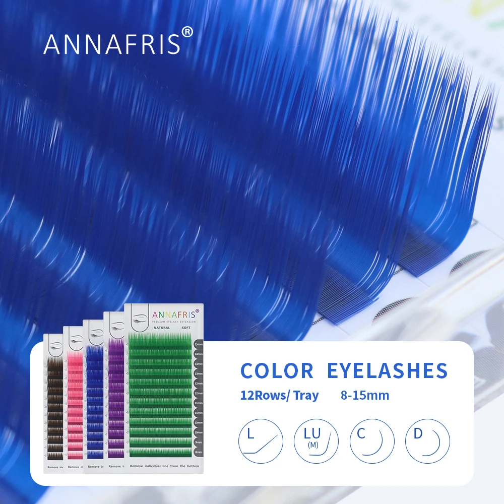 Eyelash Extension C Curl - Annafris Individuele Gekleurde Wimper Extension C