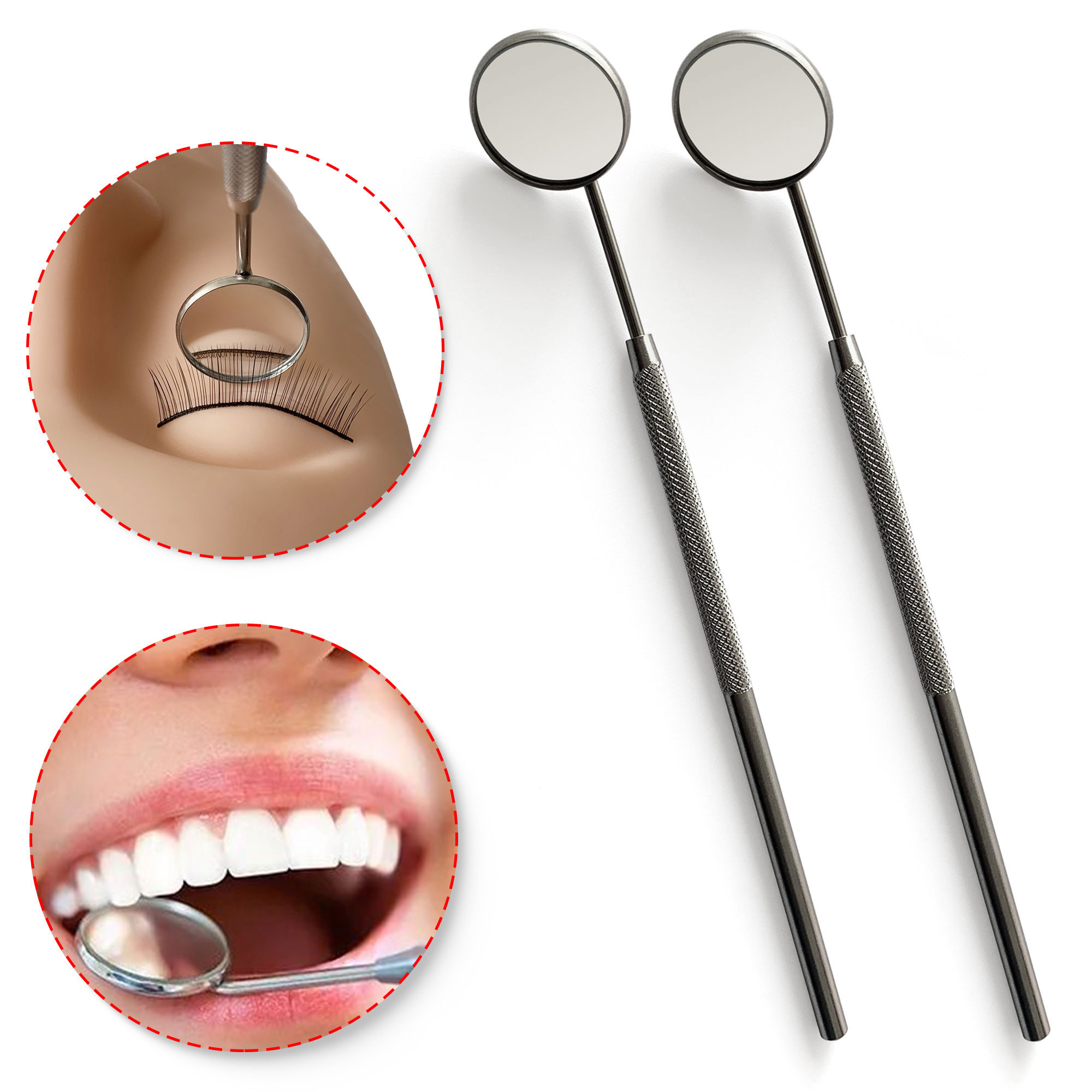 Eyelash Extension Course - Enten Wimper Extensions Controle Spiegel Roestvrij