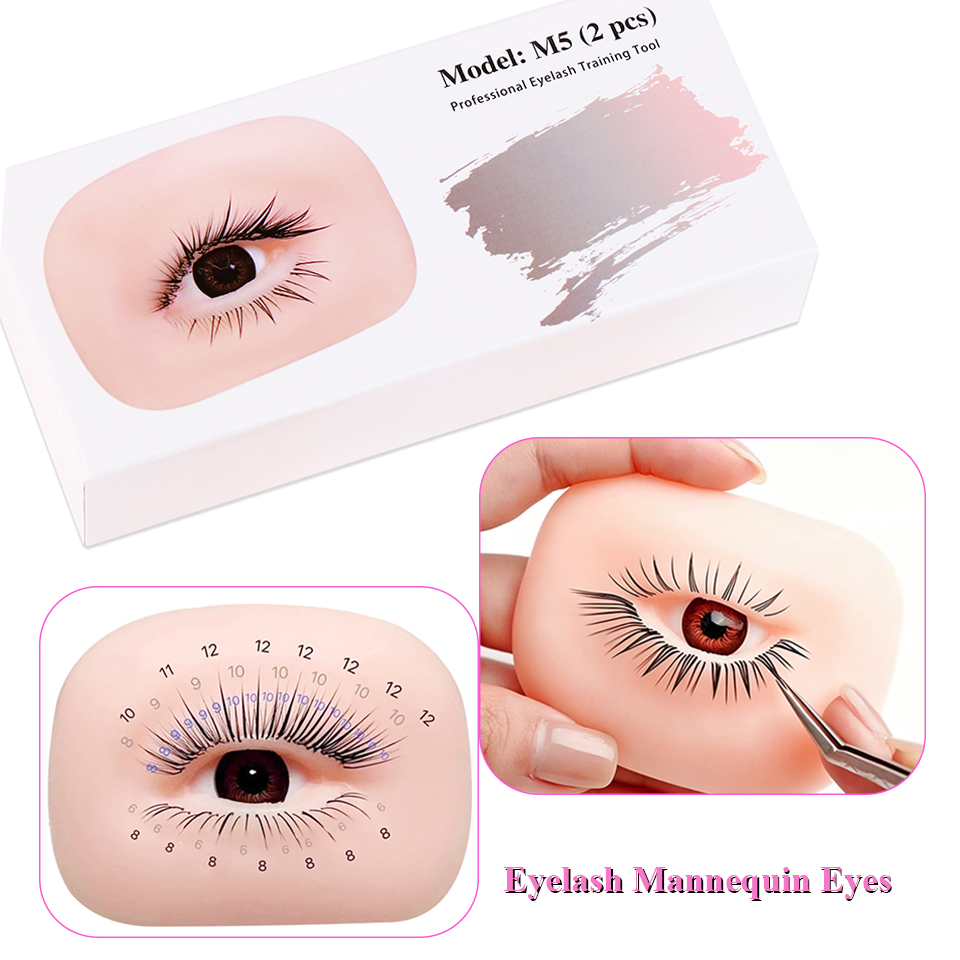Lash Mapping Sticker - 3-laags wimpers ogen model wimperverlenging training
