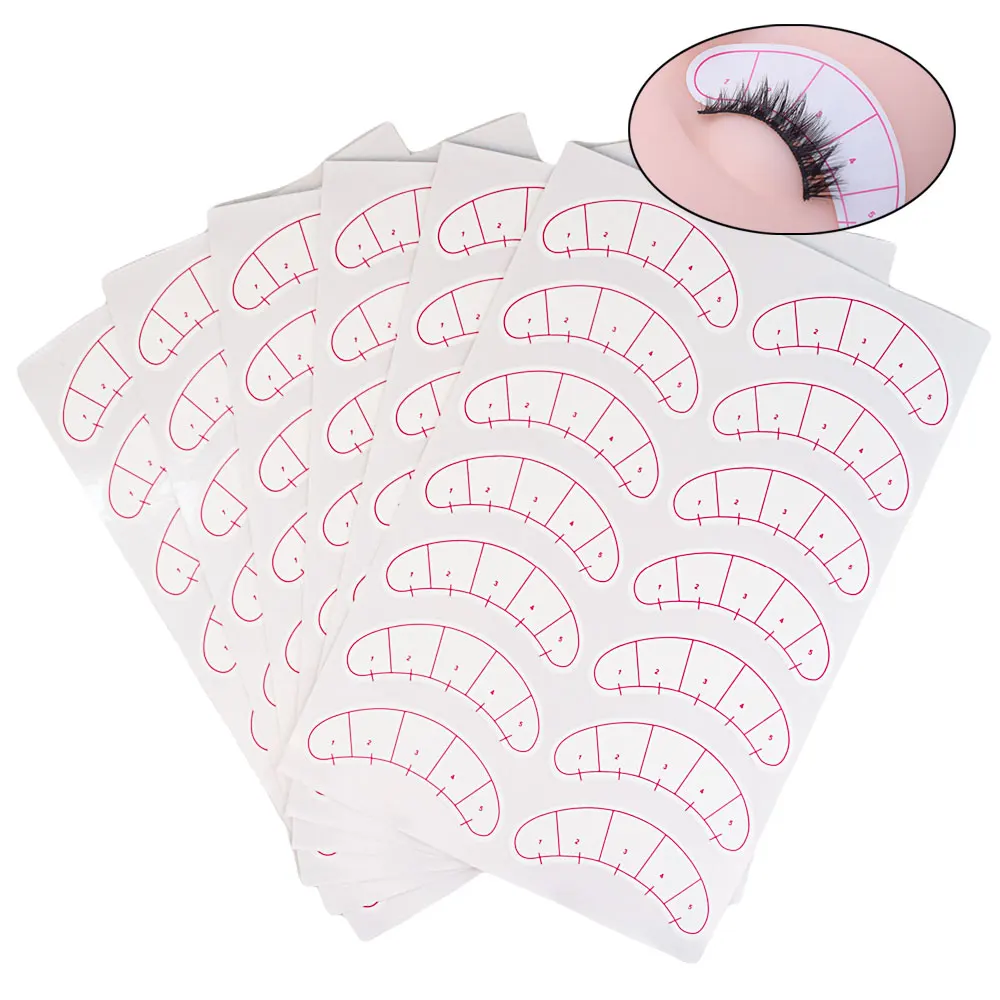 Lash Mapping Sticker - Groothandel Papier Patches 3D Wimper Onder