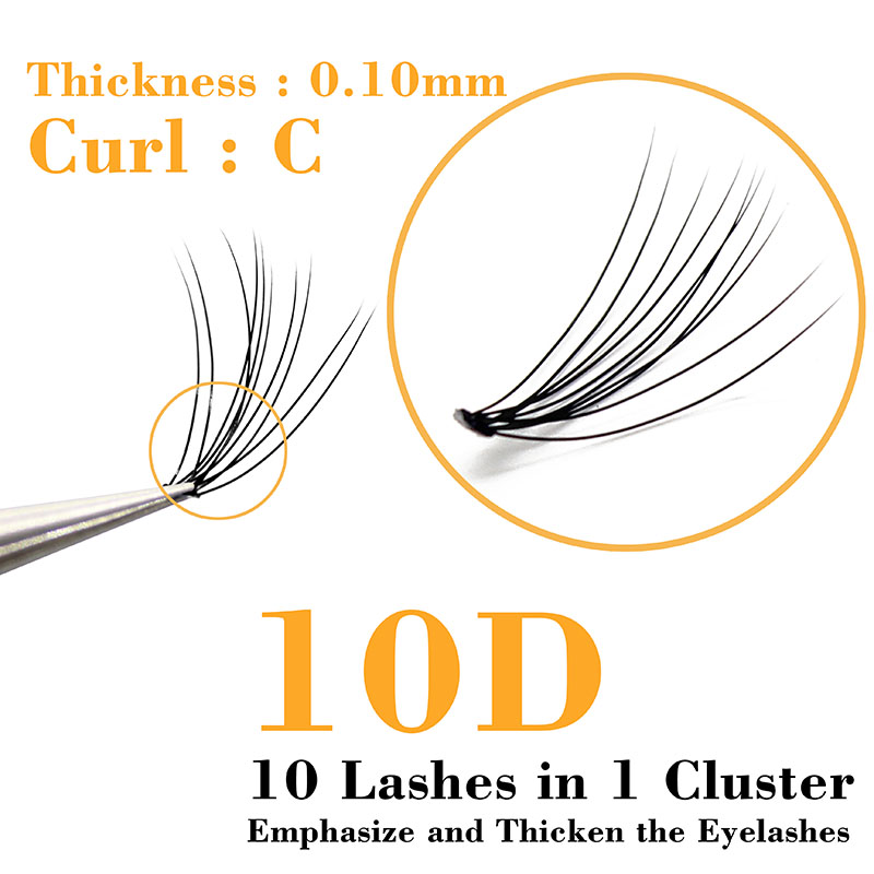 60 stks/partij 10D Professione - Eyelash Extension C Curl recensie en prijs
