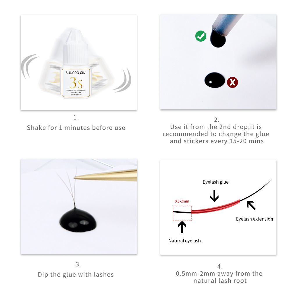 Wimperverlenging Lijm 3S Snel  - Eyelash Extension Open Eye recensie en prijs
