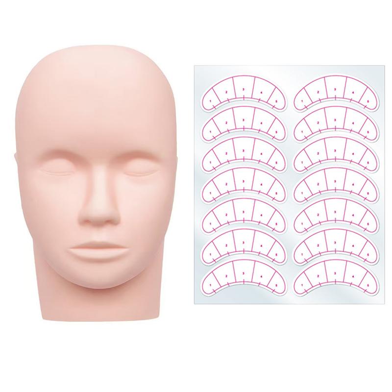 1 stuks trainingshoofd & 10 ve - Lash Mapping Sticker recensie en prijs