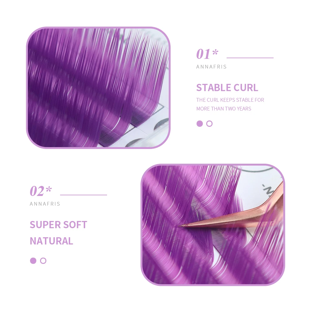Annafris Individuele Gekleurde - Eyelash Extension C Curl recensie en prijs