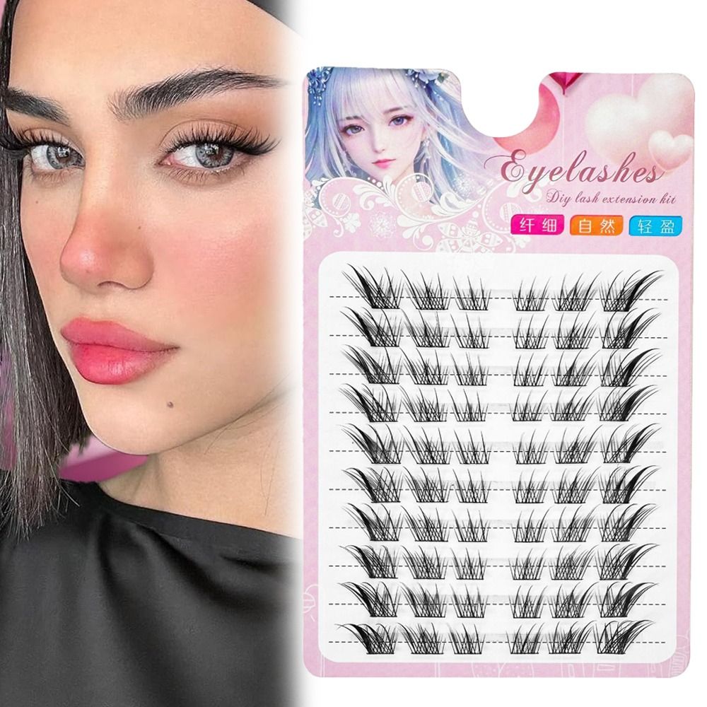 3D Cat Eye Clusters Wimpers Na - Eyelash Extension C Curl recensie en prijs