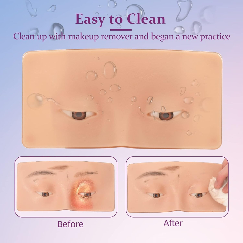 3D siliconen oefenbord voor ge - Eyelash Extension Open Eye recensie en prijs