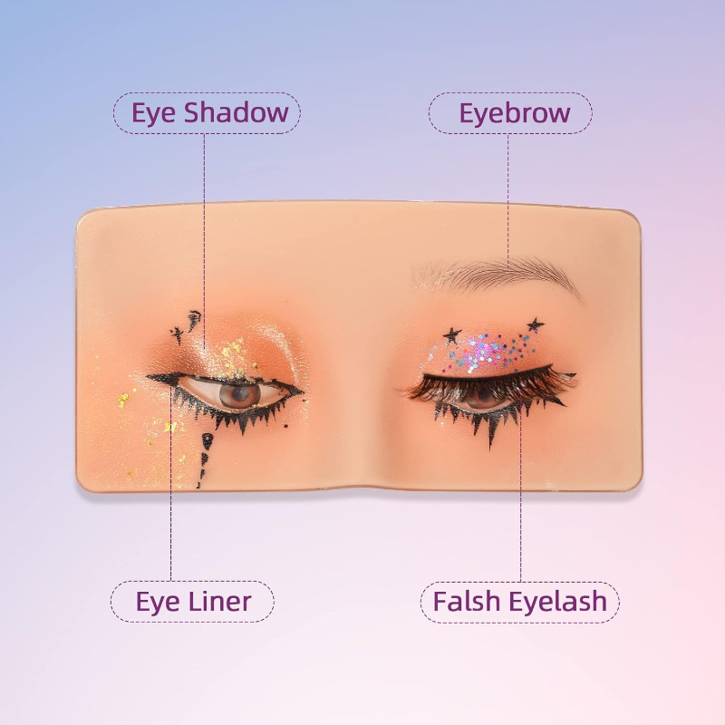 3D siliconen oefenbord voor ge - Eyelash Extension Open Eye recensie en prijs